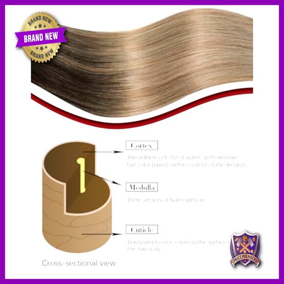 20 Inch Clip-In Human Hair Extensions 7pc 160g Double Drawn main image 4